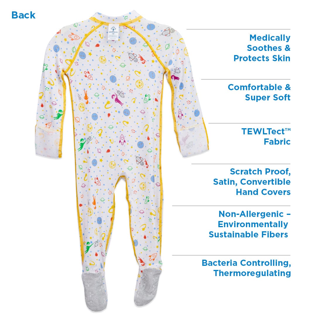 Soothems Eczema Pajamas Kids Set for Wet Wrap Therapy and Itch Relief